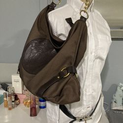 BROWN LARGE HANDBAG TOTE VERSACE 