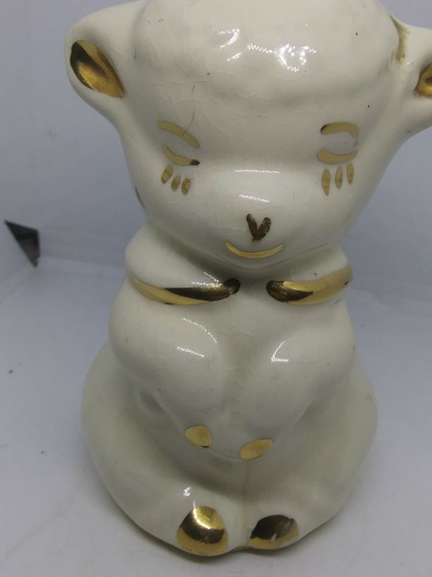 VINTAGE LAMB COIN BANK