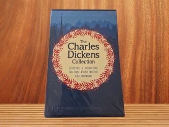 Charles Dickens Collection 5 Hardcover Book Box Set- New Sealed