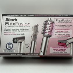 Shark - FlexFusion Air + Ceramic Styling & Drying System with Scalp Shield Mode - Metallic Mist (105)