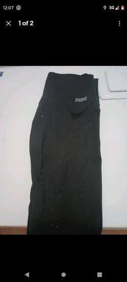 Victoria's Secret Pink Ultimate Leggings Black Size Small S Pre-owned Women's
