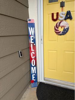 Patriotic Welcome sign