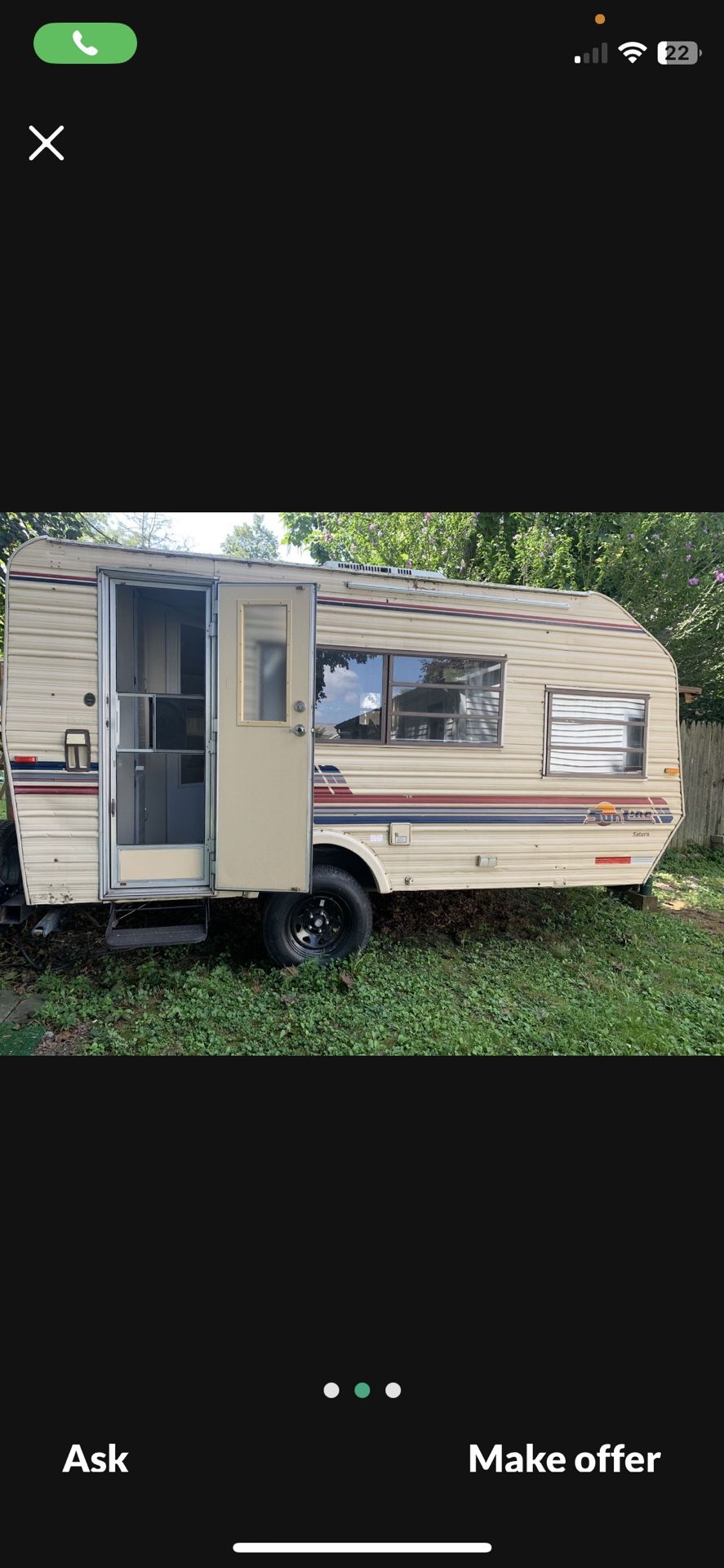 RV CAMPER TRAILER SUNLINE SATURN