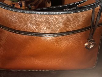 Beautiful Leather, Clean, BRIGHTON PURSE.  Smoke Free, Brown With Black Trim... 