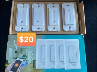 Light Switch, Dimmer Light Switch , Light Bulbs, Power Strip