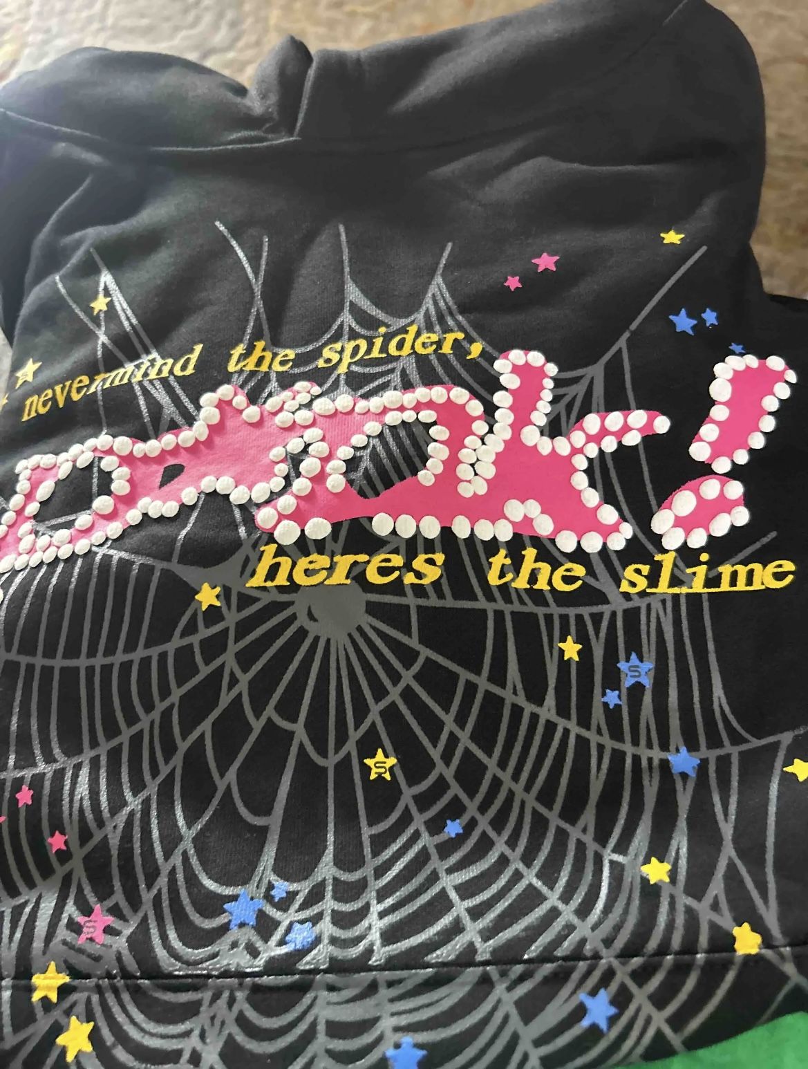 BLACK SP5DER HOODIE