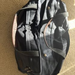 Nutsac Duffel Waxed Canvas Travel Duffel Bag Black 