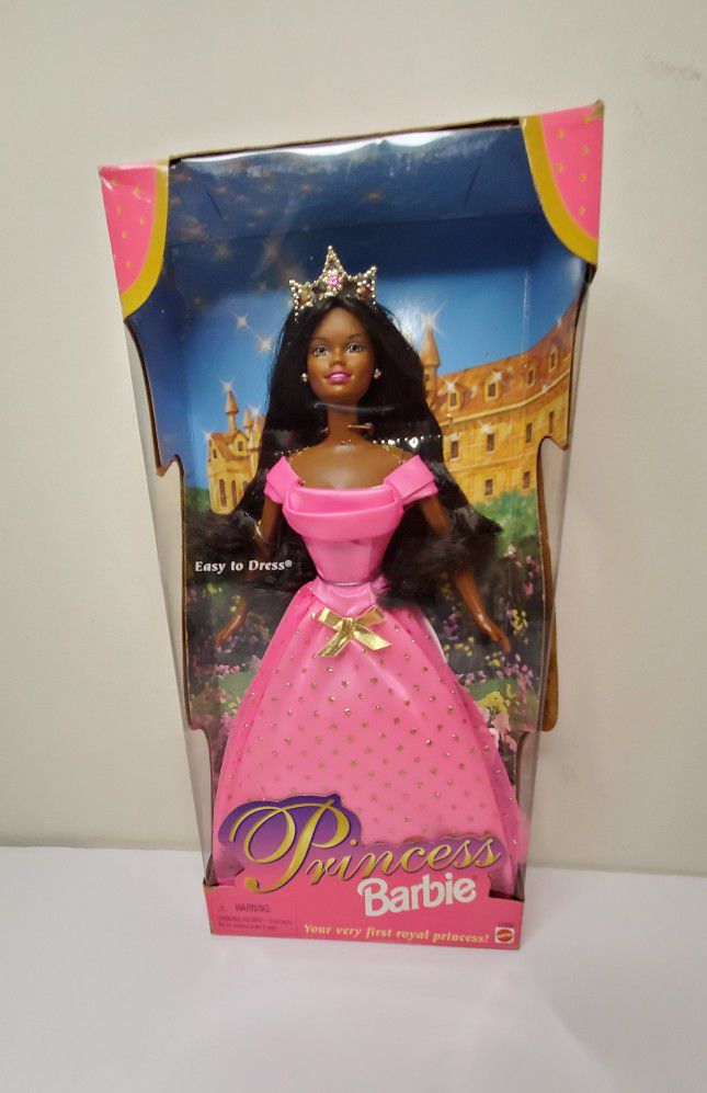 Girl's Princess Barbie Doll Black 