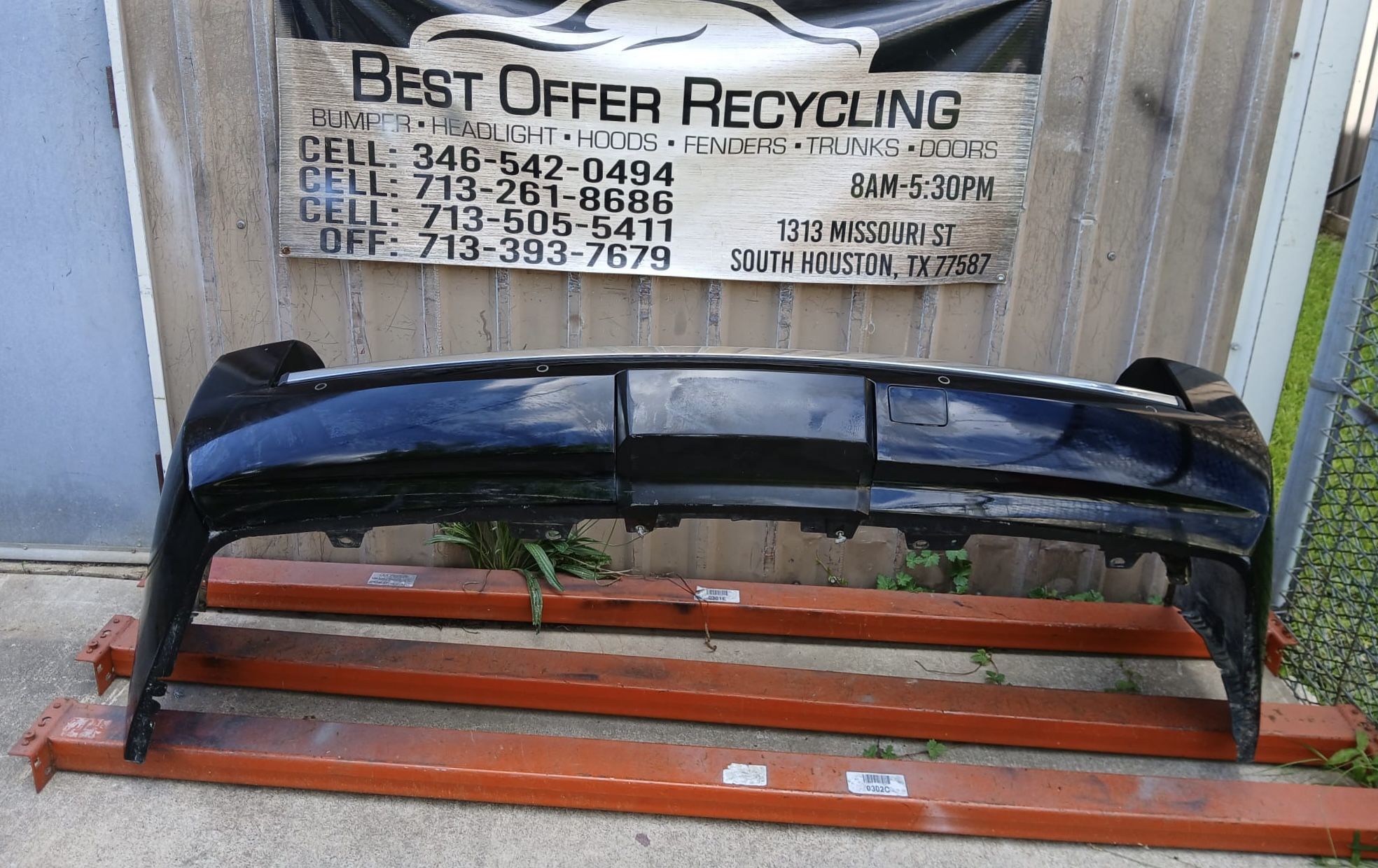 2015-2020 Chevrolet Tahoe Rear Bumper Black Color Oem