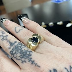 10k Gold Sapphire Ring 