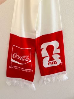 Football/Soccer FIFA World Cup x Coca Cola Red & White Scarf
