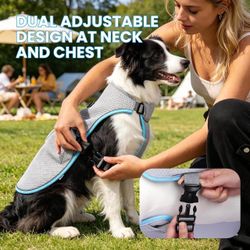 Size Large Cooling Vest for Dogs Adjustable Dog Harness
