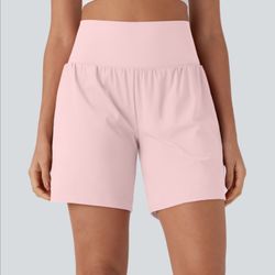 Softlyzero™ Airy Super High Waisted 2-in-1 Cool Touch Yoga Shorts 7" with Pockets