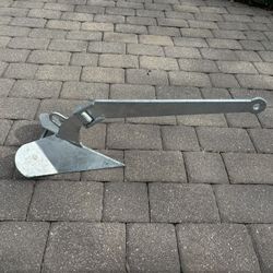 16.5 LB galvanized swiveling plow anchor