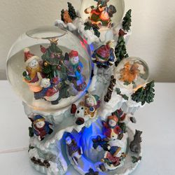 Large Christmas Snow Globe With Music