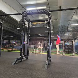 Vesta Pro Series 2in1 Squat Rack | Functional Trainer | 400lb Weight Stack | Commercial Grade | Gym Equipment | FREE DELIVERY🚚 🔴