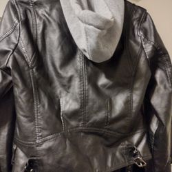 Vegan Leather Jacket And Military Winter Boots 