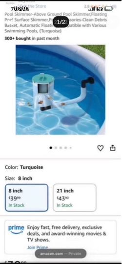 Automatic Floating Above Ground Pool Skimmer