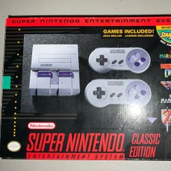 Super Nintendo Entertainment System Classic Edition SNES CIB 