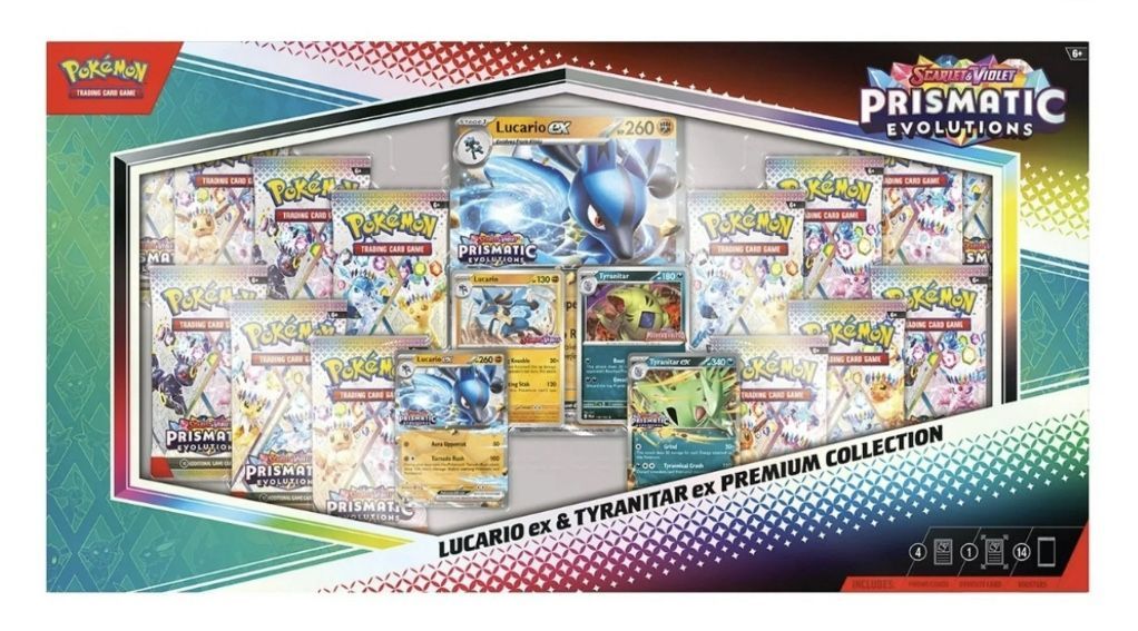 Collectible Pokemon Lucario Ex & Tyranitar Ex Premium Collection
