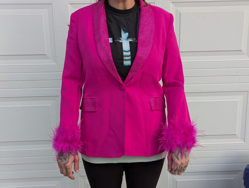 Brand New Pink Jacket Size Large