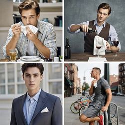 12pack 16x16 Inch Handkerchiefs for men 100% Soft Cotton White Hankie handkerchief bulk father's day gifts