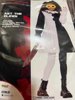 Terrifier Art the Clown Kids Costume