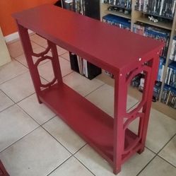 Console Table Cranberry Red