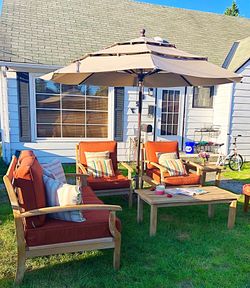 Used teak patio furniture for sale deals