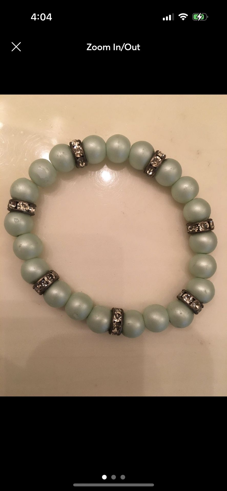 Cute turquoise diamond bracelet