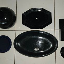 Black bowl, plates.. $10-$30 Each 