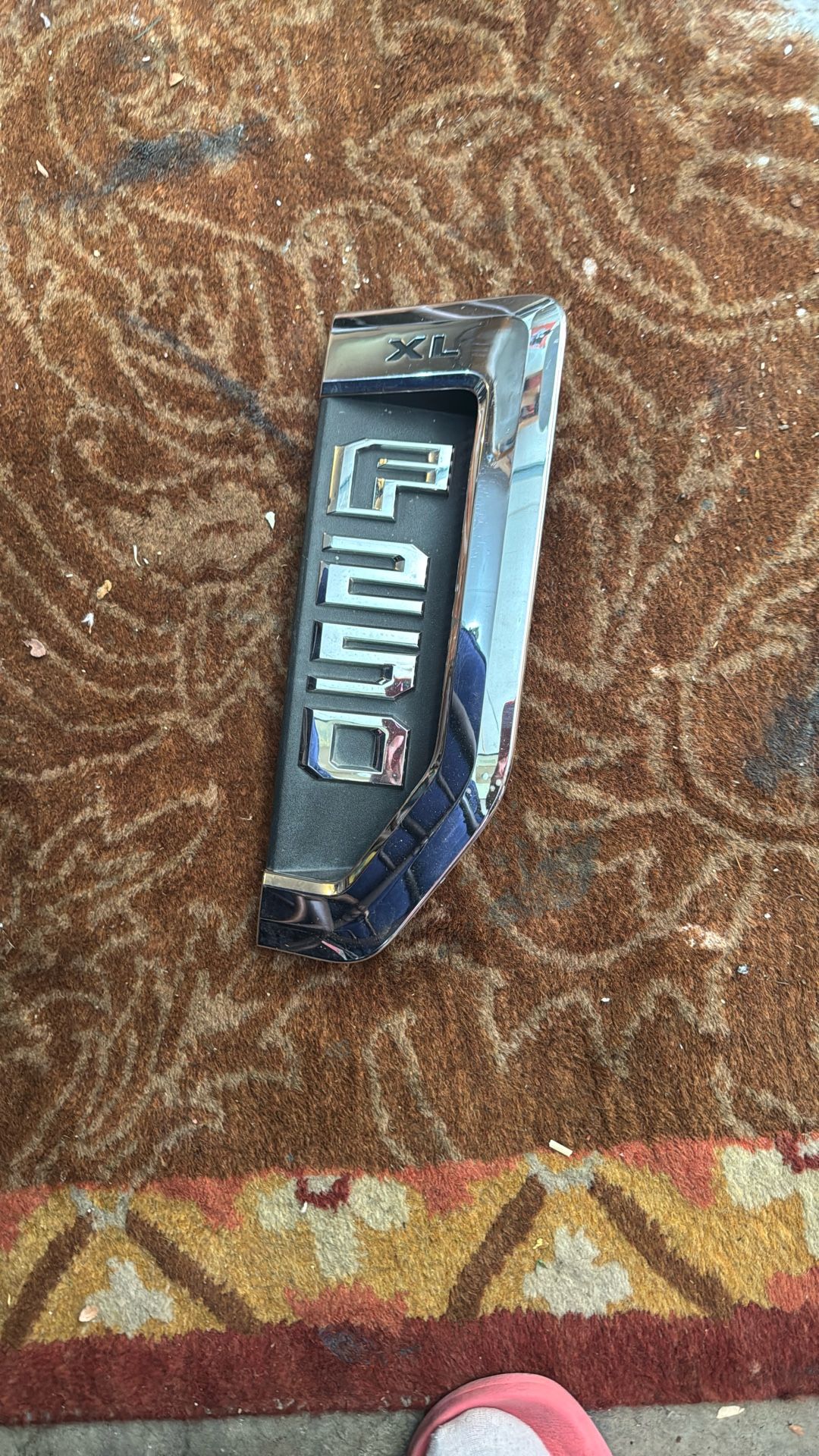 Chrome Fender F250 Plate 