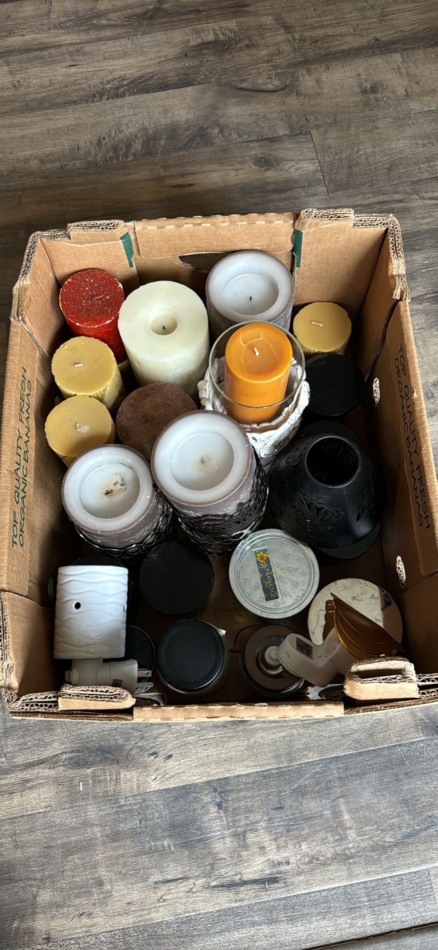 Box Of Candles And Accessories 