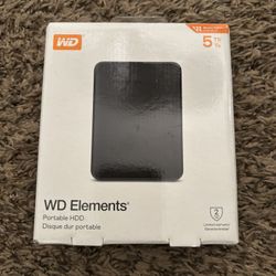 New WD 5TB Elements Portable External Hard Drive. Shoot Me Offer!