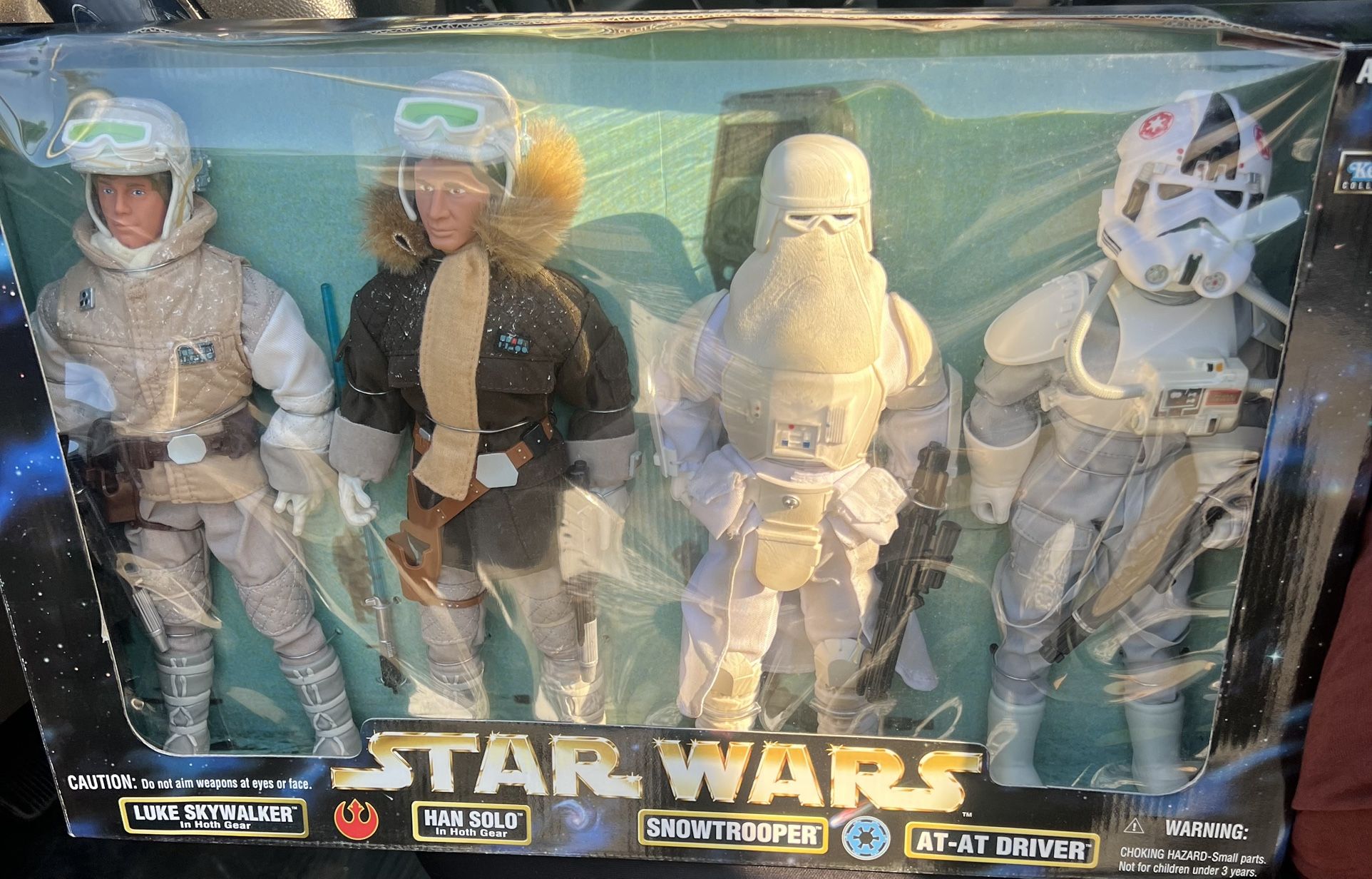 Luke Skywalker Han Solo Hoth Gear Snowtrooper AT-AT Driver 1998 Star Wars 12in