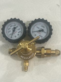 BETOOLL Nitrogen Regulator with 0-800 PSI Delivery Pressure Equipment Brass Inlet Outlet Connection Gauges