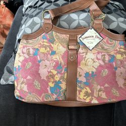 Jamaica Bay Floral Pink Purse
