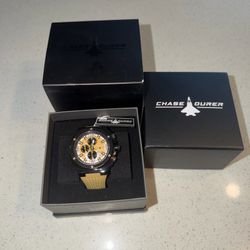 NEW 47mm CHASE DURER CHRONOGRAPH TAN AND BLACK WATCH CDW-0162 INVICTA