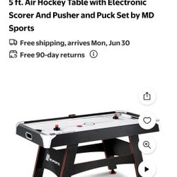 child's air hockey game