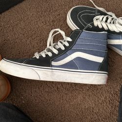 Blue Sk8 -hi Shoe Vans Size 6.5