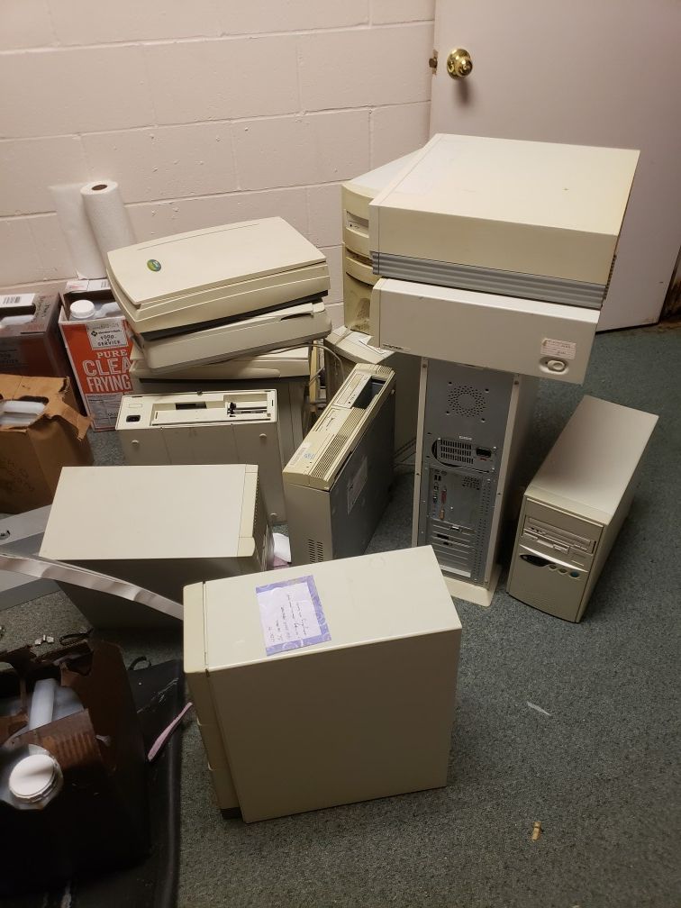 Older computers, scanners, and parts