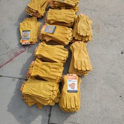 100 Pairs Of Work Leather Gloves ($10 Each )