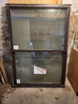 Brown Vinyl Window 48x68 3/4