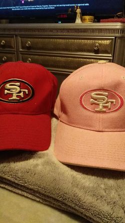 49ers hats NFL( pink ) &( maroon)