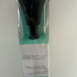 Shower curtain rod and hooks