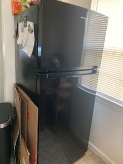 Black refrigerator