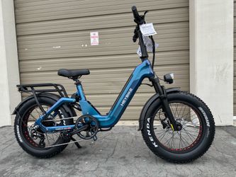 Brand New HEYBIKE Ranger 3.0 Pro Dual Suspension Torque Sensor 1200 Watt Peak Electric Bike In Blue