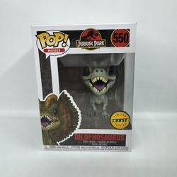 Funko Pop Dilophosaurus No. 550 Chase W/ Protector New Sealed