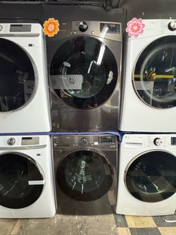 LG ThinQ washer and dryer (stackable)