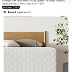 12” Full Size Signature Design by Ashley Chime Memory Foam Mattress with Thick Memory and Support Foam for Pressure Relief